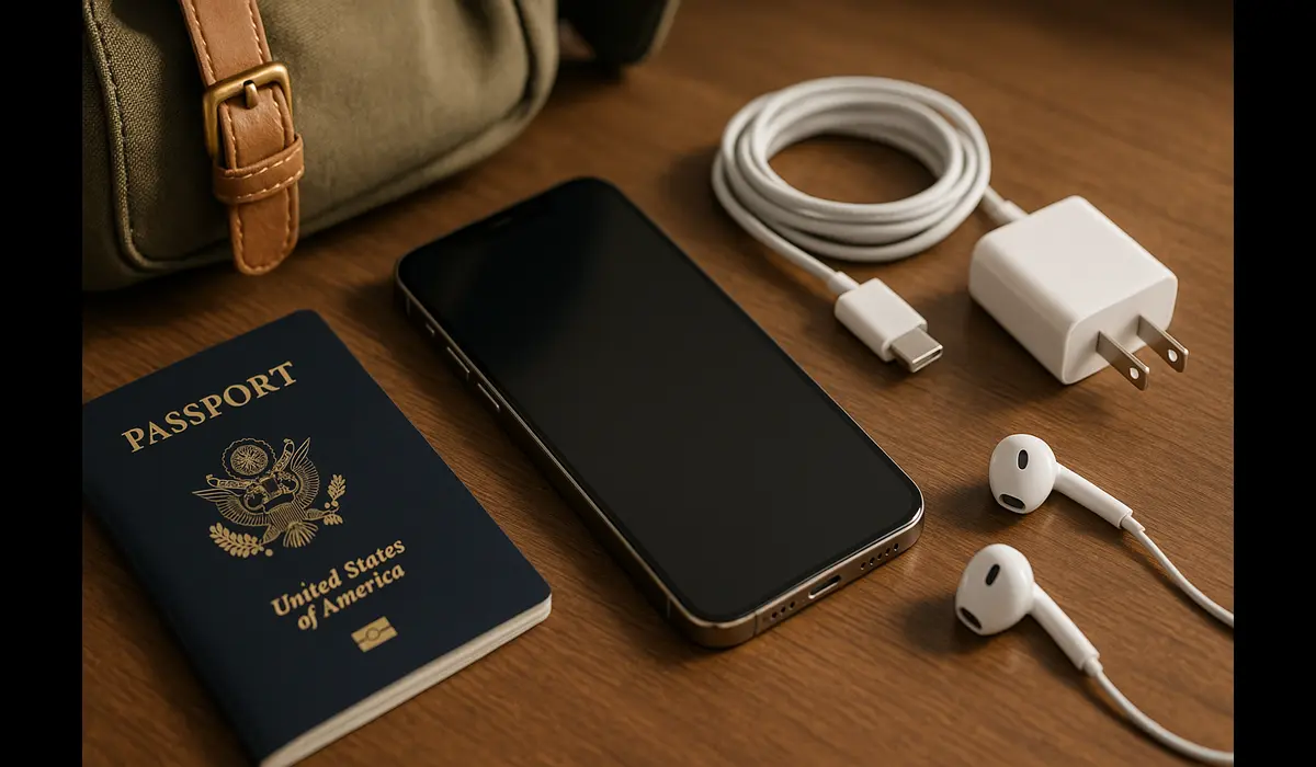 best phone accessories for travelers & students smartphone travel desk setup