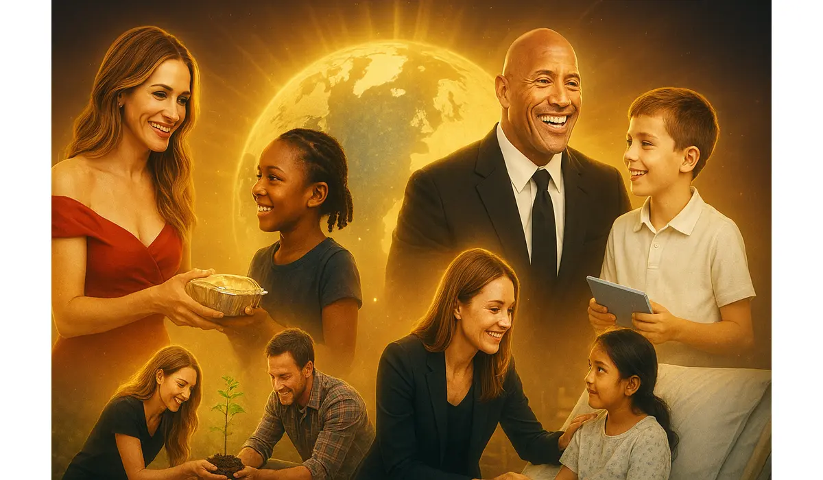 “Celebrity Philanthropy: Stars Who Give Back for Education and Disaster Relief Success in 2025”