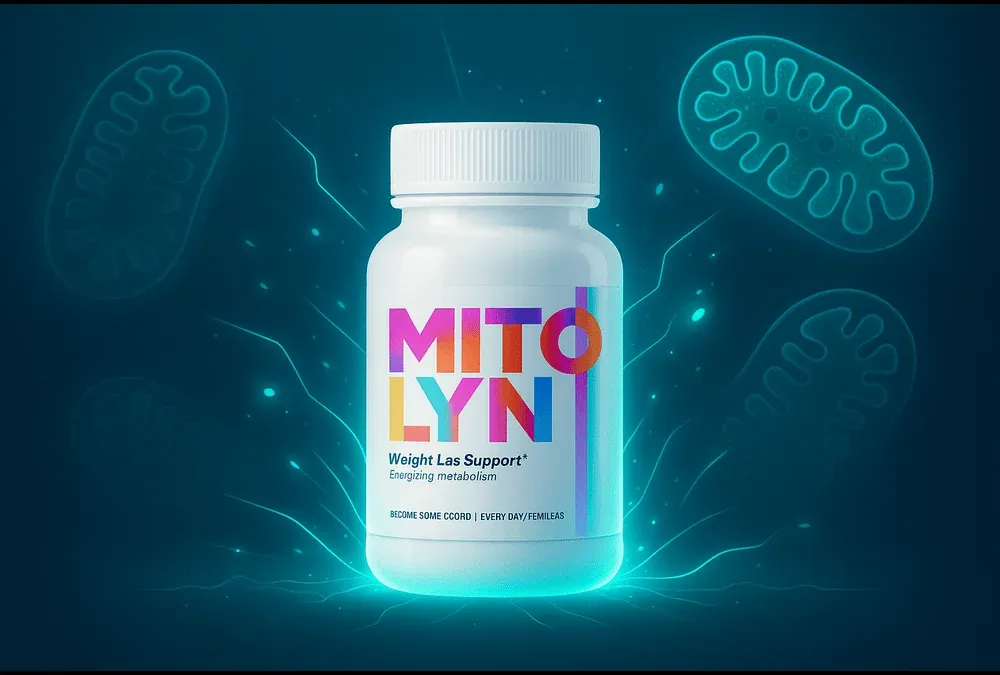 Mitolyn supplement bottle glowing with energy for metabolism boost