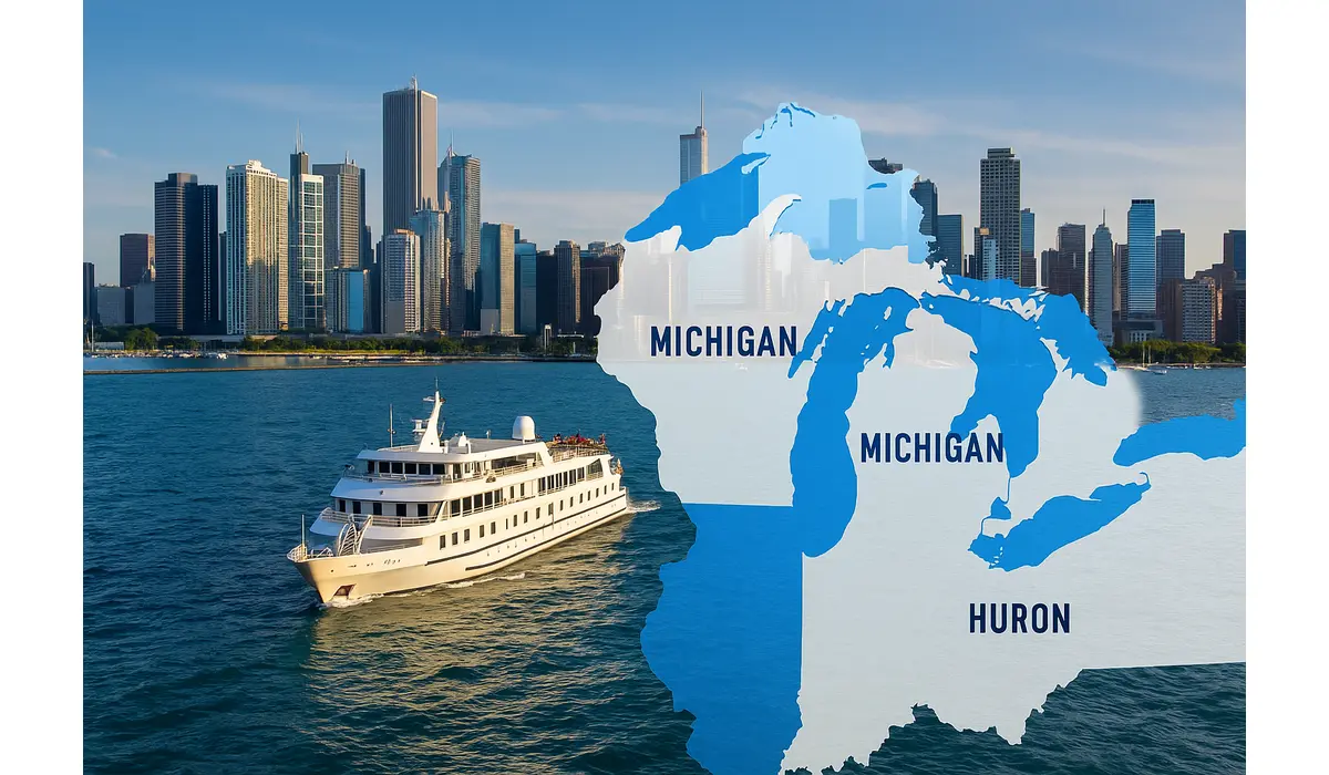 American Cruise Lines Great Lakes itineraries 2026 ship route