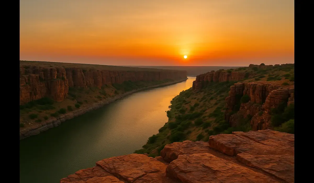“Grand canyon-like view at Gandikota fort — one of the best hidden places to explore in India.