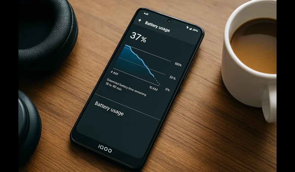 iQOO 15 7000 mAh battery life test review with phone charging