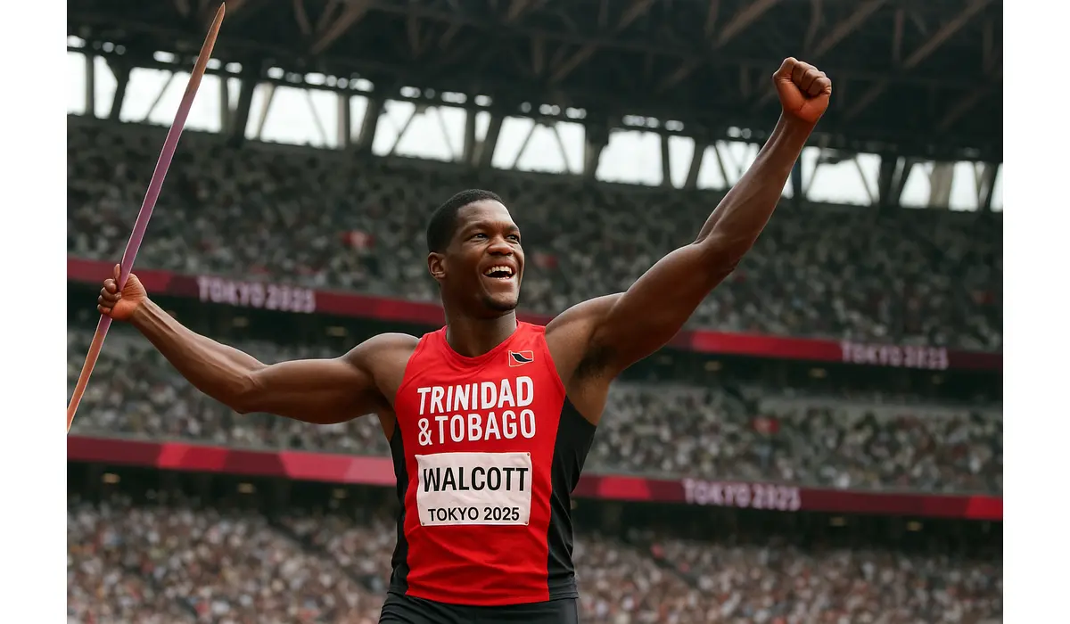 Javelin Throw World Championship 2025 Final live celebration.