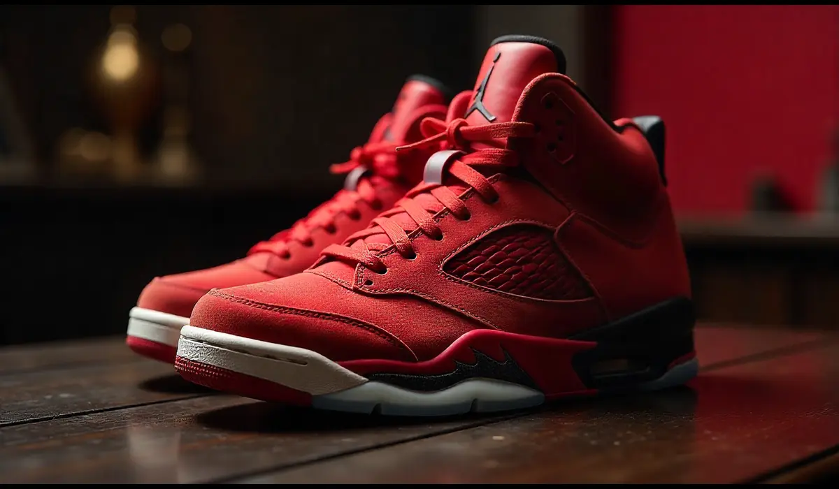 Jordan 5 Tokyo suede heel detail review