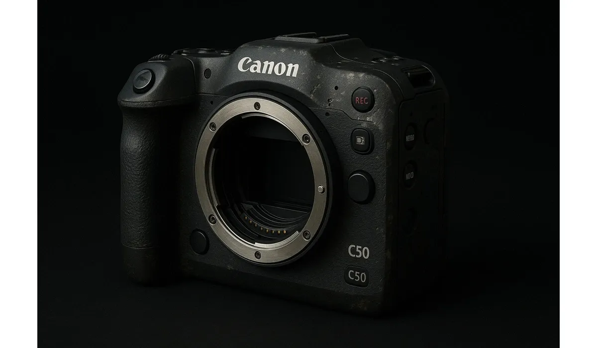 Canon C50 rumored front profile.
