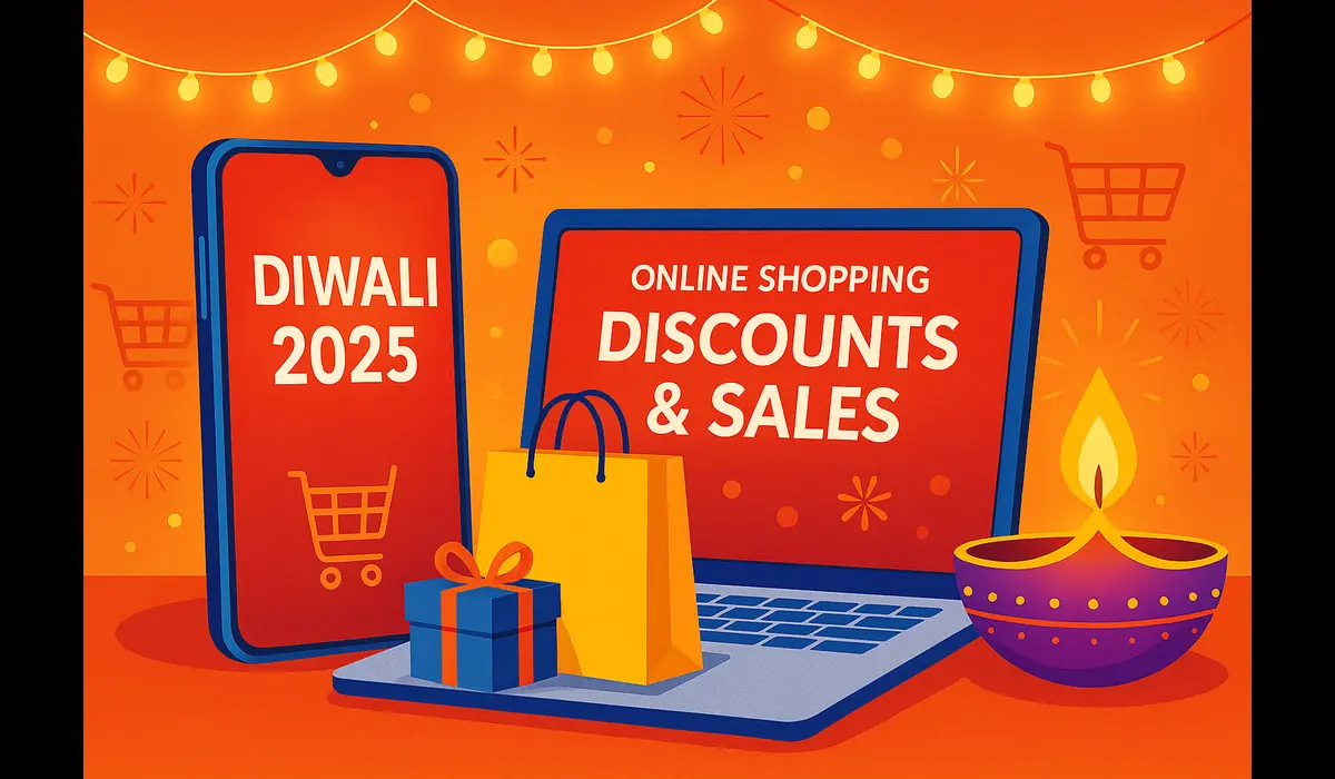 Online Diwali 2025 shopping discounts and deals India.