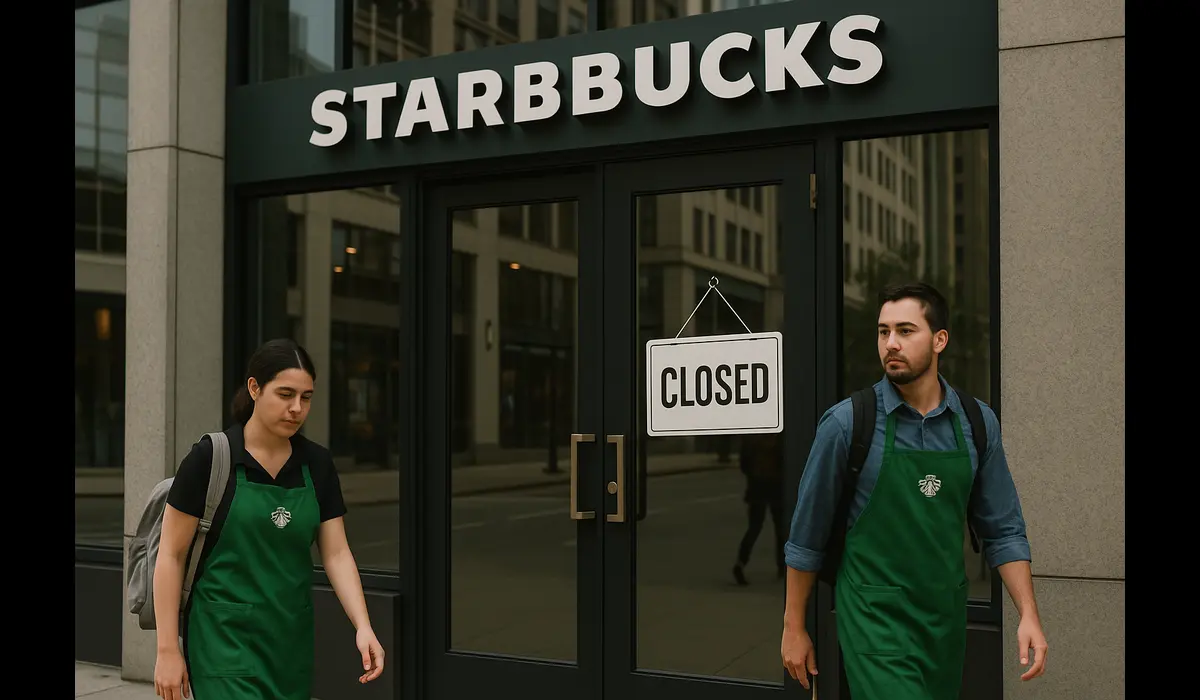 Starbucks layoffs and store shutdowns US