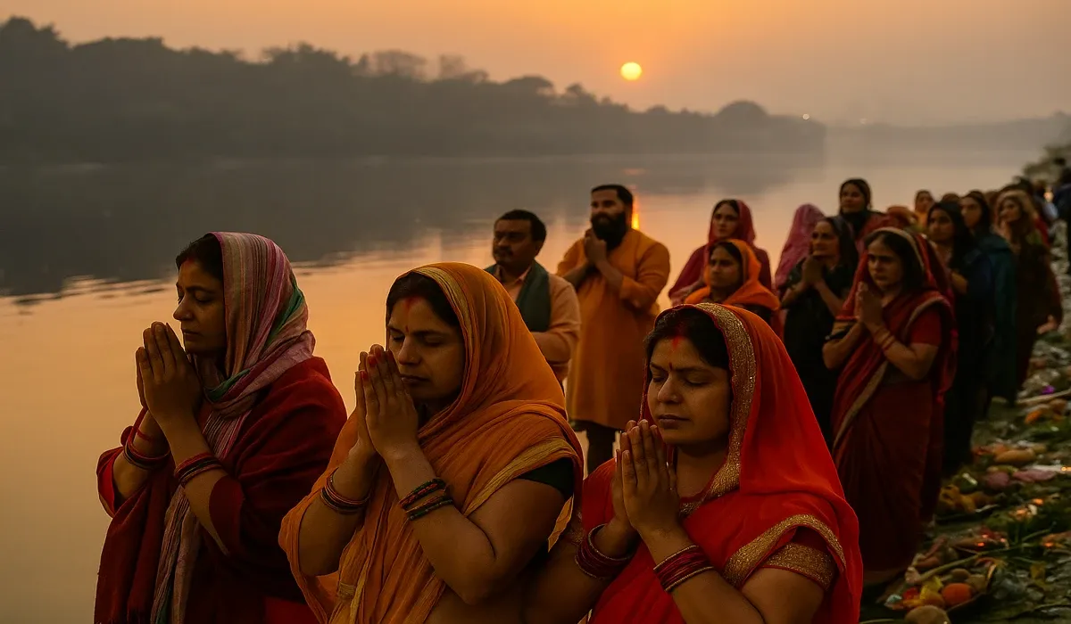 Delhi government holiday announcement for Chhath Puja 2025 devotees at Yamuna Ghat
