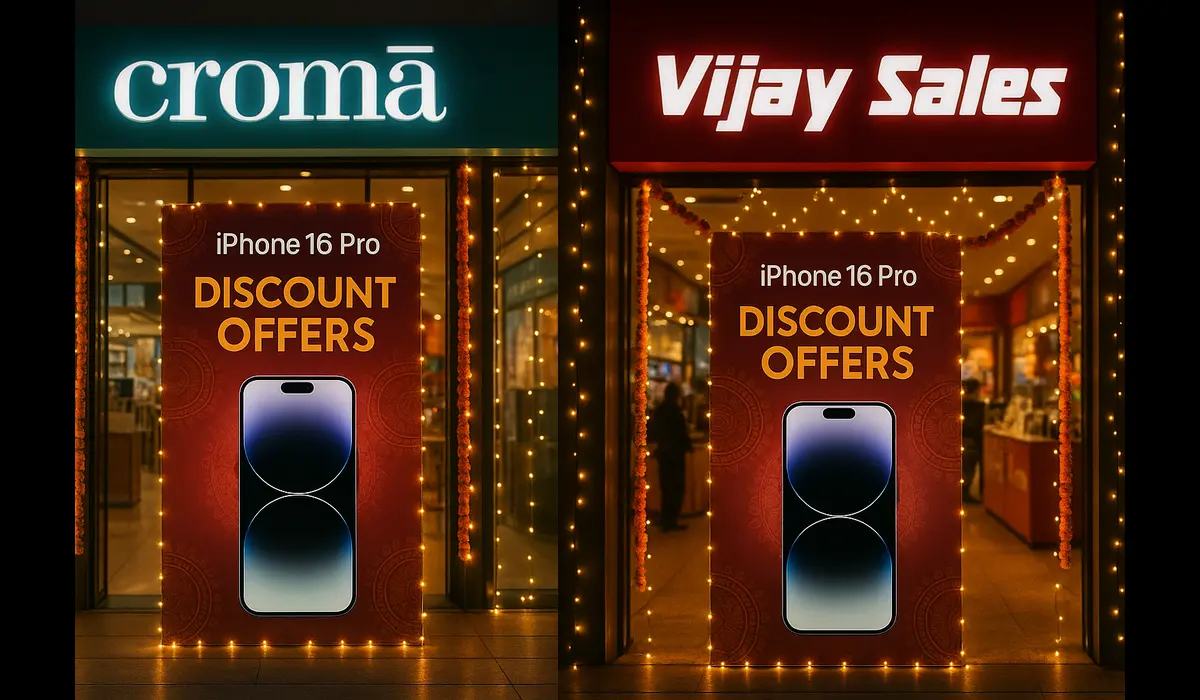Croma vs Vijay Sales iPhone 16 Pro discounts comparison