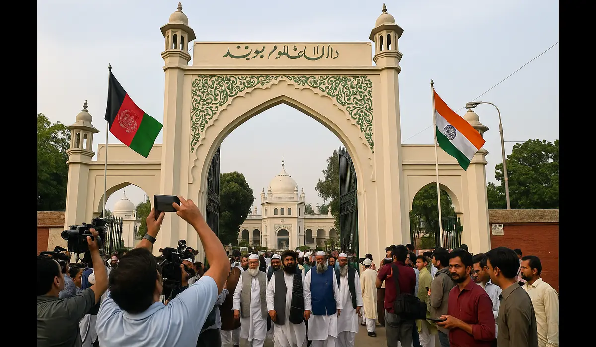 Taliban’s message to India during Deoband visit media gathering