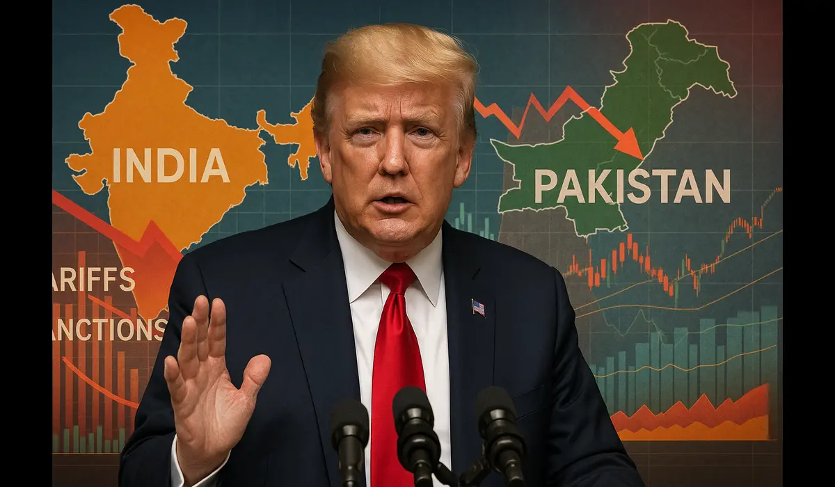 Trump doubles down on India-Pak truce claim via trade sanctions