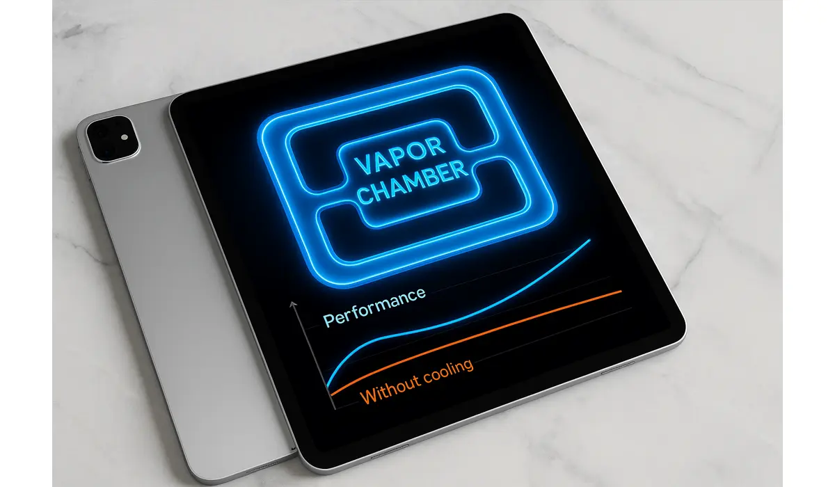 Apple iPad Pro vapour chamber cooling system