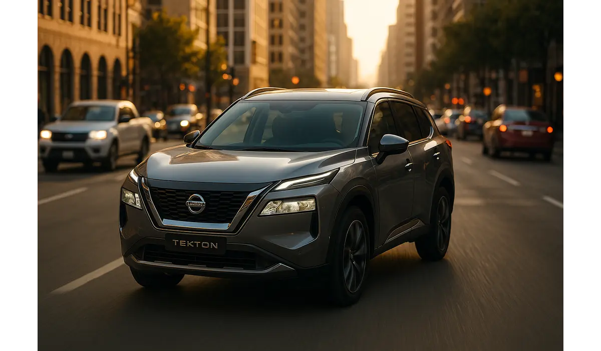 Nissan Tekton SUV engine performance close-up