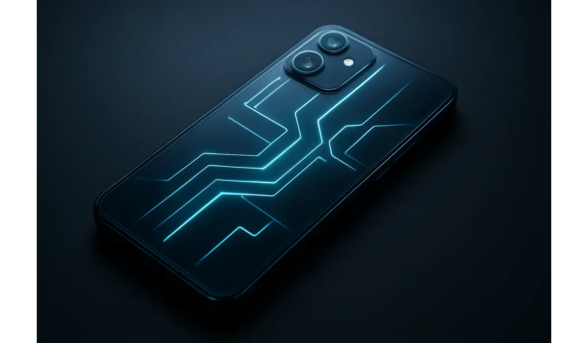 Nothing Phone 3a Lite transparent back with futuristic glyph lighting showing a new shift in smartphone design.