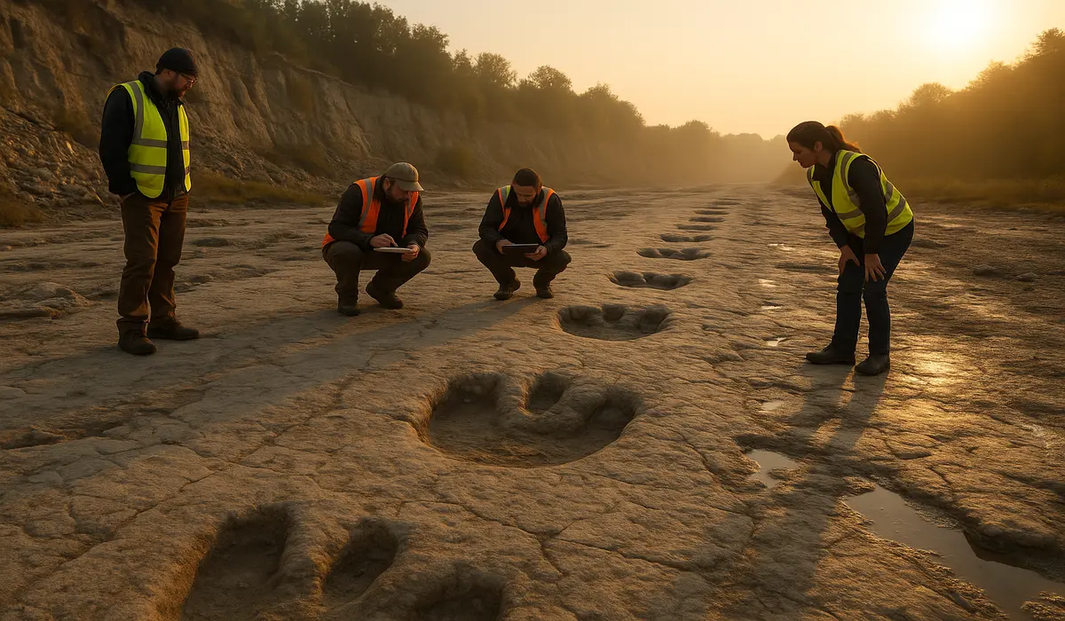 world-record dinosaur track in Britain