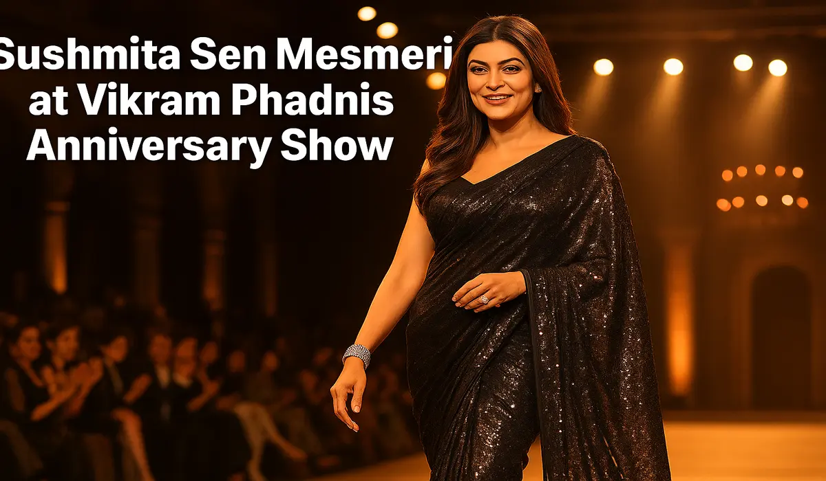 Sushmita Sen stunning appearance at Vikram Phadnis anniversary show