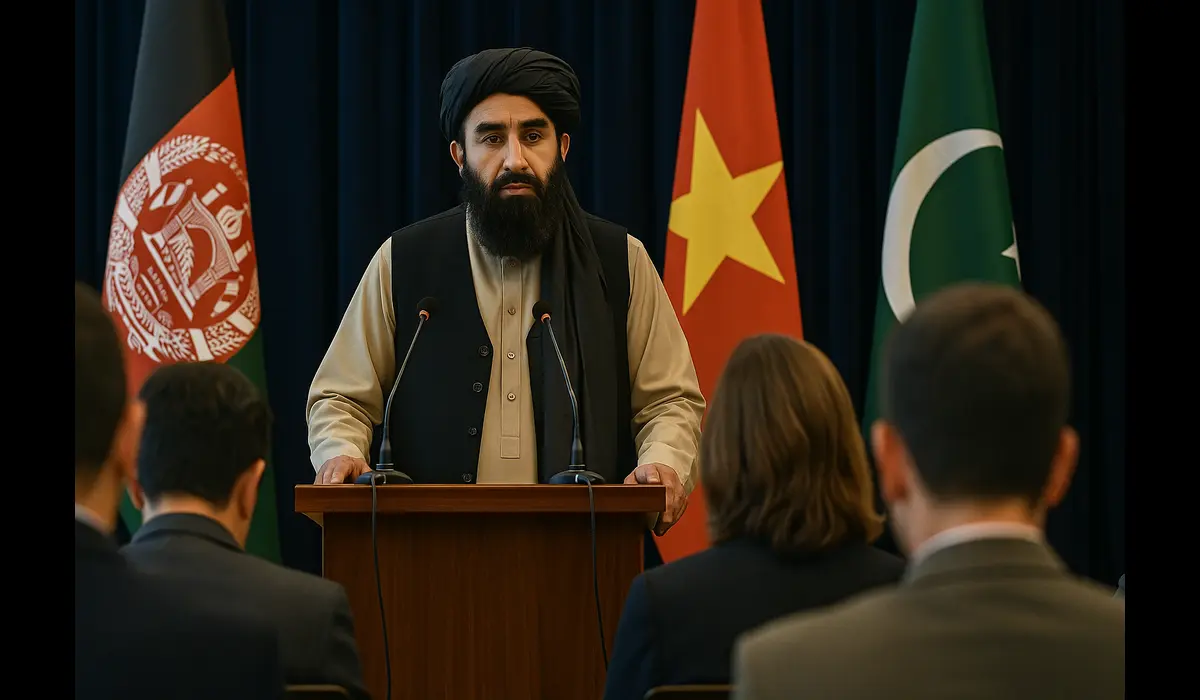 Taliban minister statement to Pakistan on terrorism from India