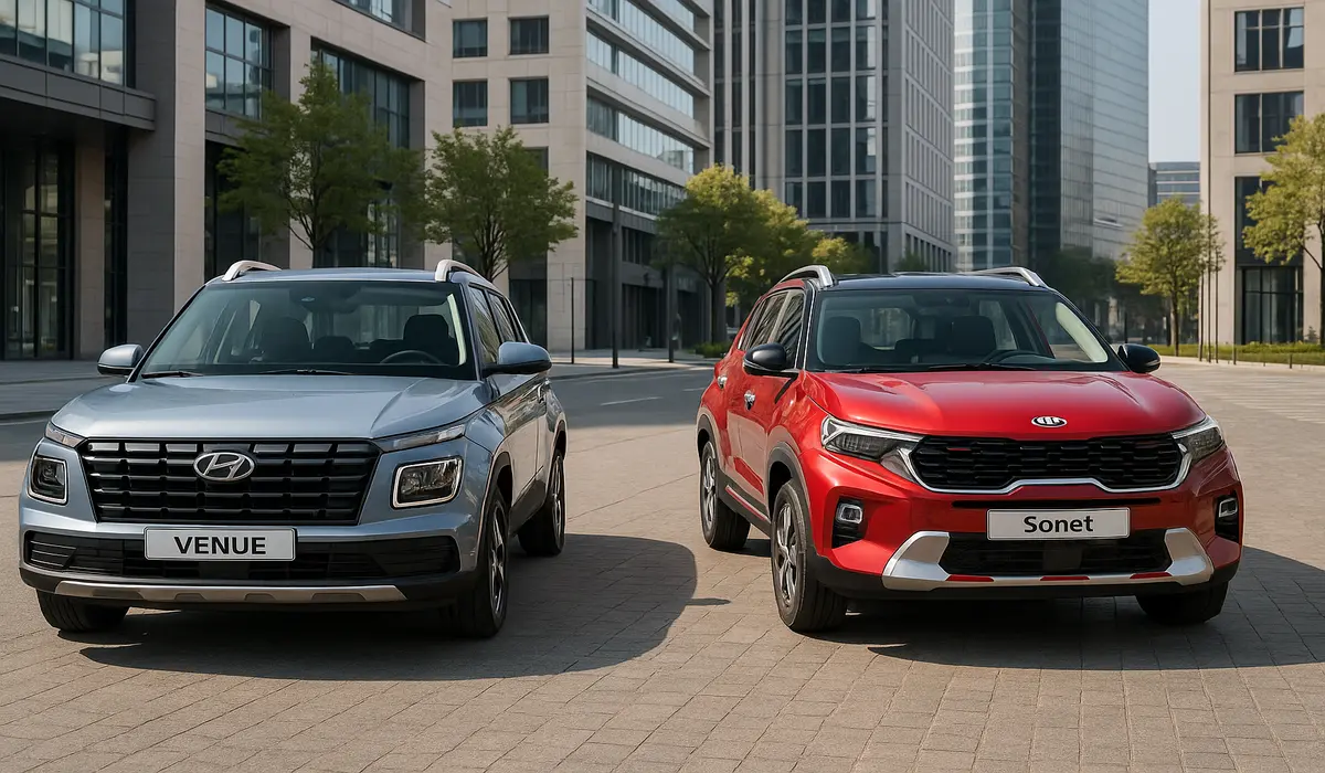 Hyundai Venue facelift vs Kia Sonet comparison