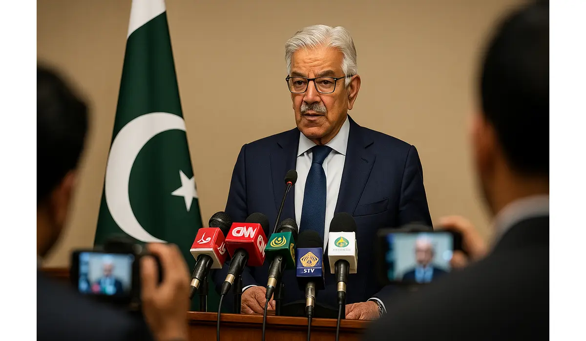 pakistan defence minister statement on peace talks with afghanistan press briefing