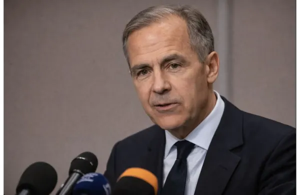 Mark Carney addresses reporters about standing by his Davos speech