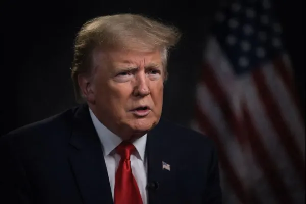 Donald Trump speaking during a television interview about the Venezuela operation.