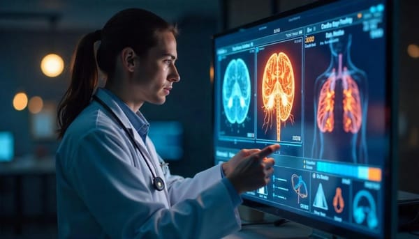 AI early diagnosis tools analyzing medical scans for cancer detection