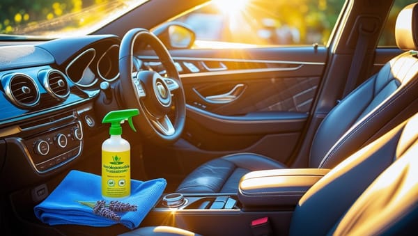 Cleaning a car’s interior with the best car interior cleaning products for deep cleaning and eco-friendly solutions.