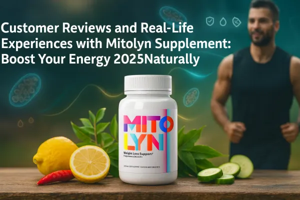 Mitolyn supplement bottle with fresh natural ingredients and glowing energy visuals