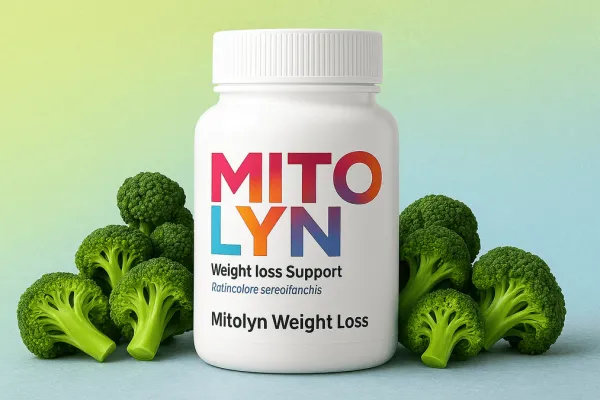 Glowing mitochondria with Mitolyn ingredients like Maqui Berry, showing why Mitolyn really works for energy booster and mitoc
