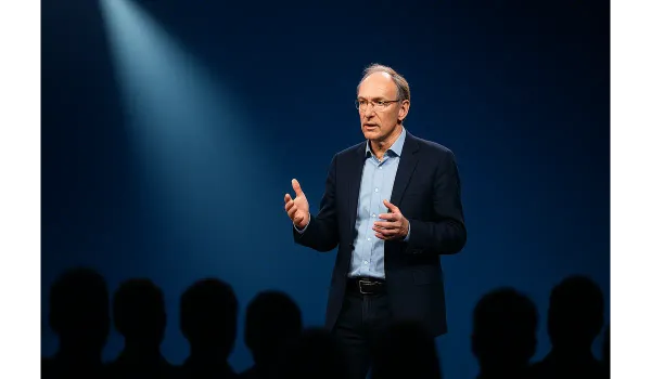 Tim Berners-Lee career speaking on future of web