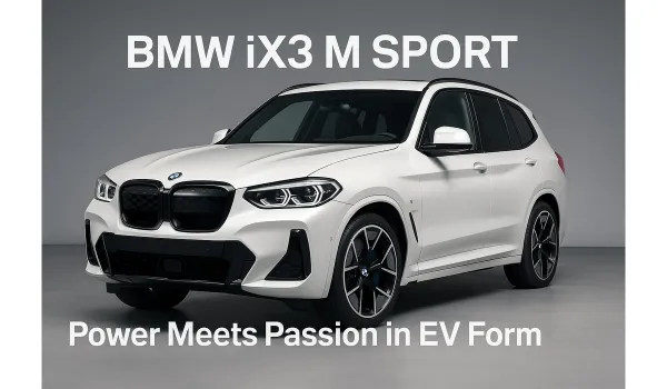 BMW iX3 M Sport in studio with sport styling