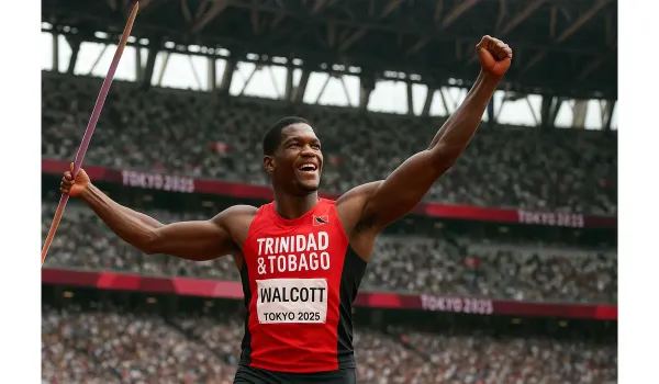 Javelin Throw World Championship 2025 Final live celebration.