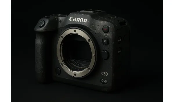 Canon C50 rumored front profile.