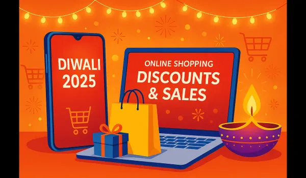 Online Diwali 2025 shopping discounts and deals India.