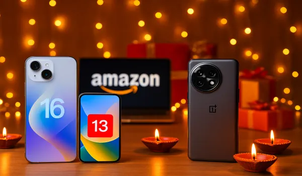 Amazon Diwali sale offers on iPhone 16 and OnePlus 13