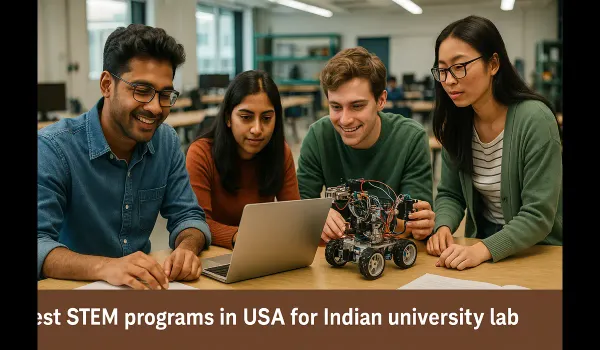 Best STEM programs in USA for Indian students in technology and innovation labs.