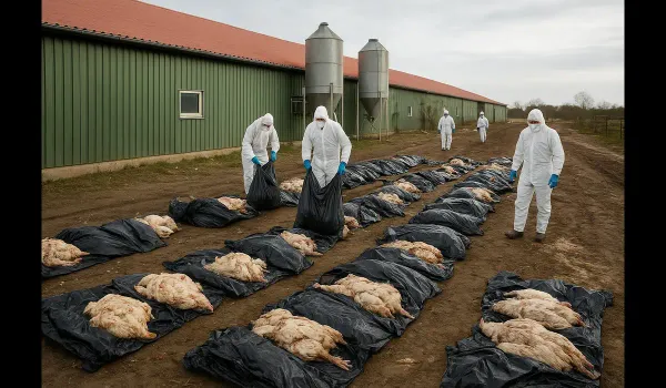 how severe is the bird flu outbreak in Germany poultry farm cull