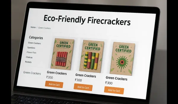 where to buy certified green crackers online in India