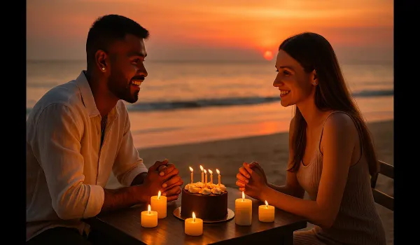 Hardik Pandya birthday pictures with girlfriend