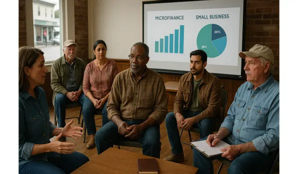 India’s Microfinance Movement inspiring community lending in rural America.