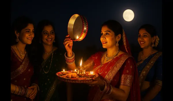 Karwa Chauth moonrise time and puja muhurat ritual