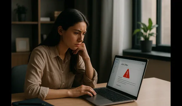 warning signs of employment scams for remote workers