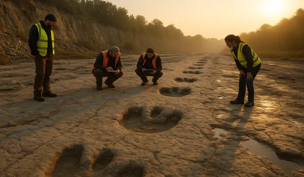 world-record dinosaur track in Britain