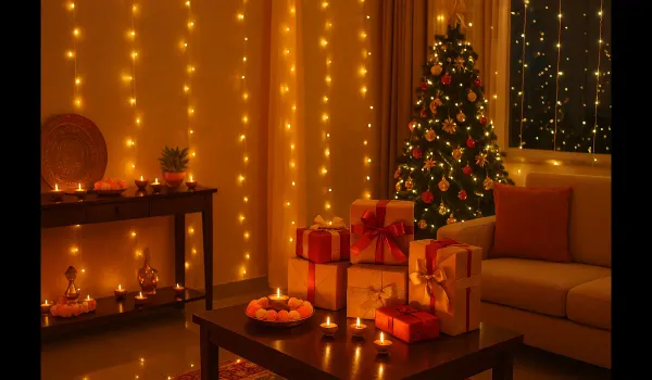 Christmas gift ideas that blend tradition and modern trends in India with festive Indian décor and gifts.