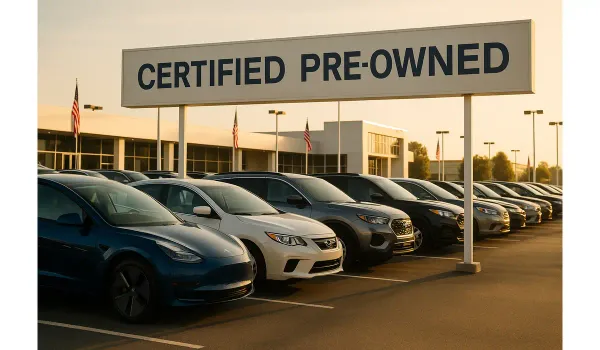 USA used car market showcasing certified pre-owned vehicles.