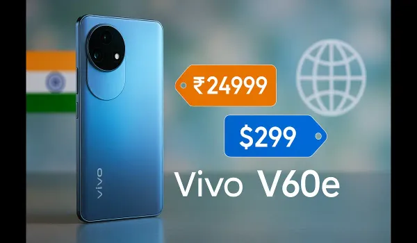 Vivo V60e price comparison India vs global