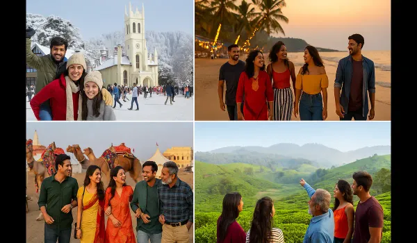 Year-End Travel in India — families and friends exploring winter destinations across the country.