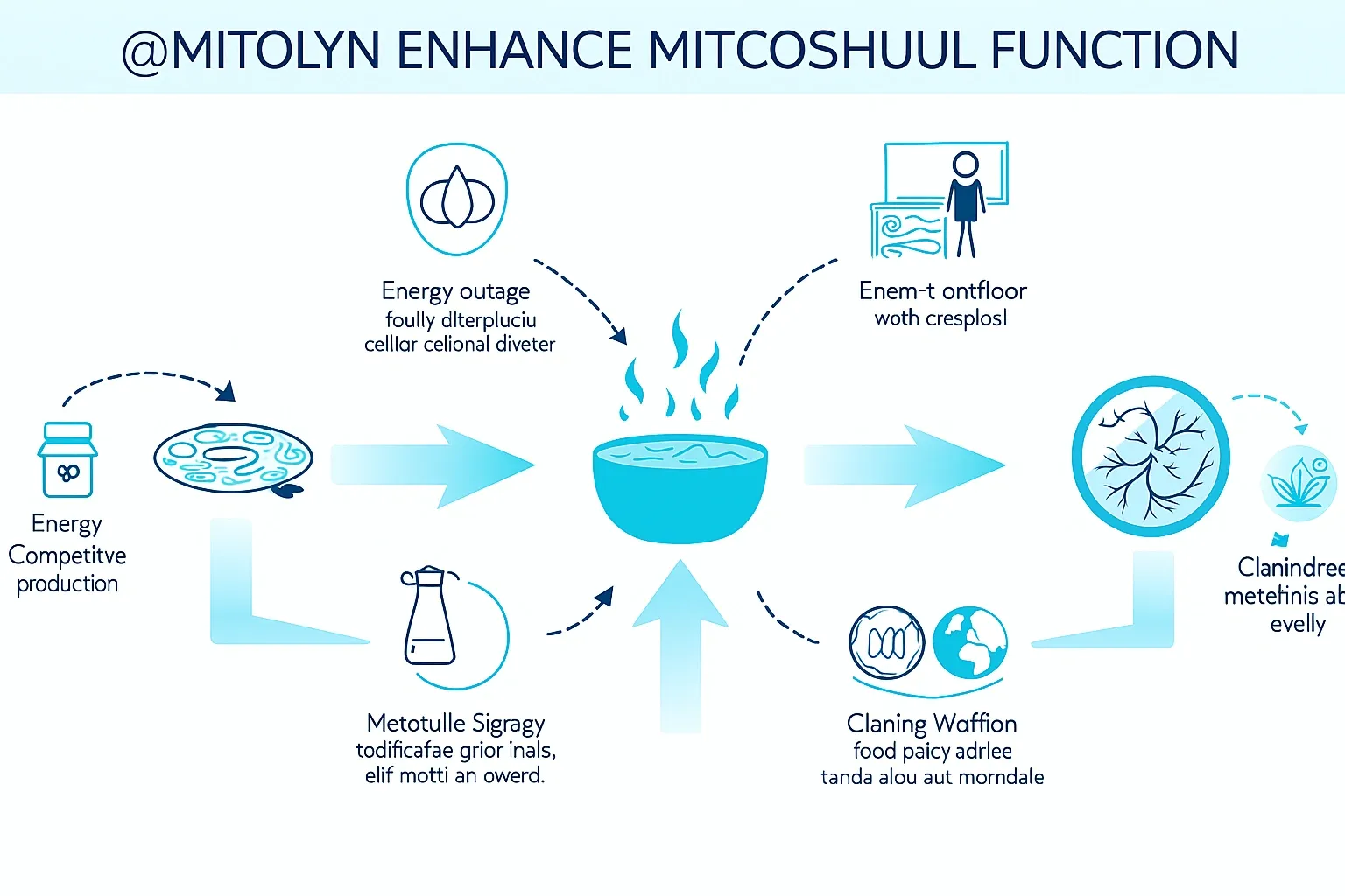 Infographic of Mitolyn’s mitochondrial benefits for weight loss