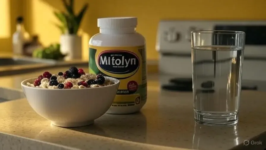 Mitolyn bottle in a morning routine, proving Mitolyn really work without exercise