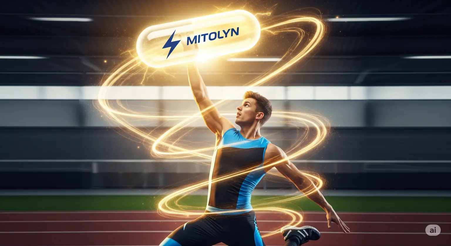 Athlete using mitolyn supplement to prove mitolyn really works